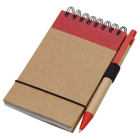 5" X 4" Recycled Spiral Jotter With Pen-9